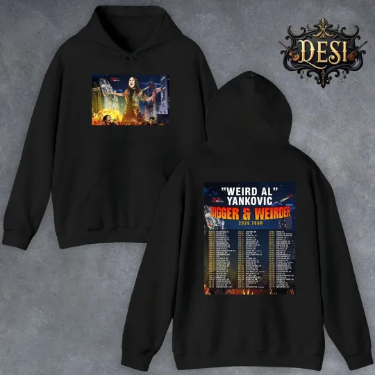 Discover Weird Al Yankovic Bigger And Weirder Tour 2026 Inspired Hoodie