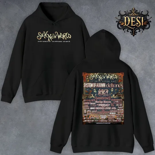 Discover Sick New World Festival 2026 Lineup In Fort Worth Texas At Texas Motor Hoodie