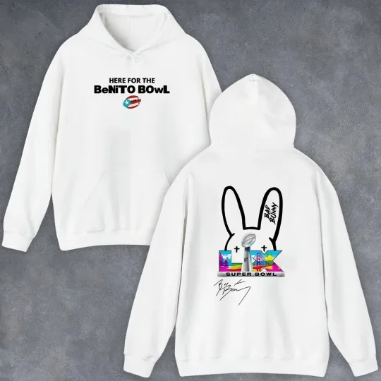 Bad Bunny Super Bowl LX Unisex Double Sided Hoodie