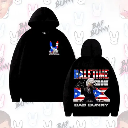 Discover Super Bowl BB 2026 Latin Trap Rapper Inspired Hoodie