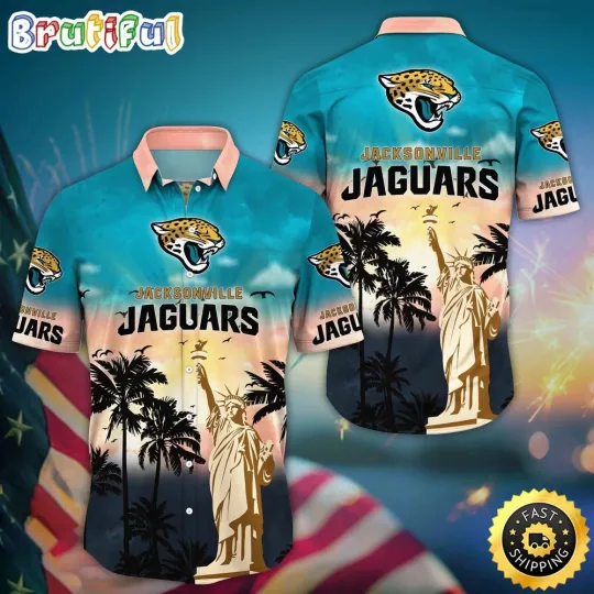 Discover football Jacksonville Jaguars Hawaiian Shirt Statue Of Liberty Aloha Shirt