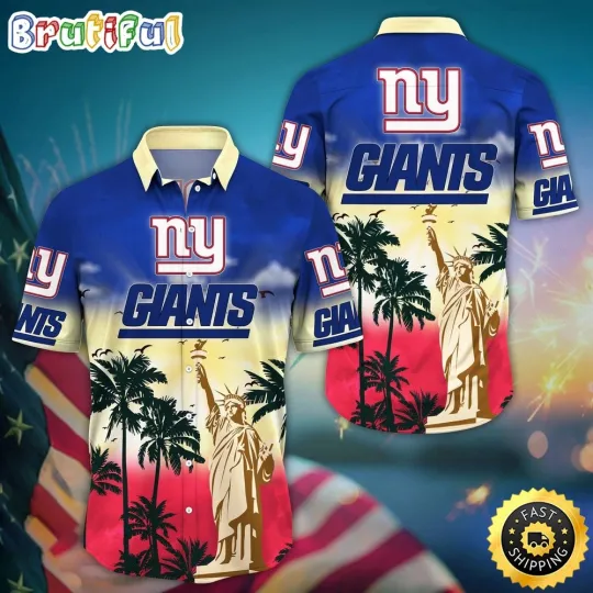 Discover football New York Giants Hawaiian Shirt Statue Of Liberty Aloha Shirt