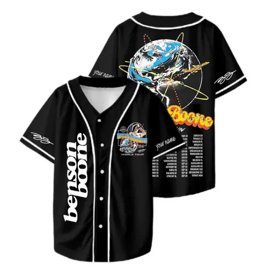 Discover Customized Benson Boone Fireworks & Rollerblades 3D Baseball Jersey MR68