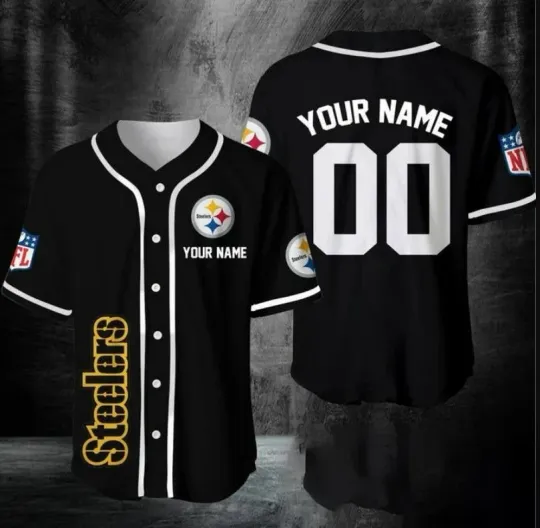 Discover new. Steeler Baseball Jersey - HOT - printed over jersey 3d, father day!!