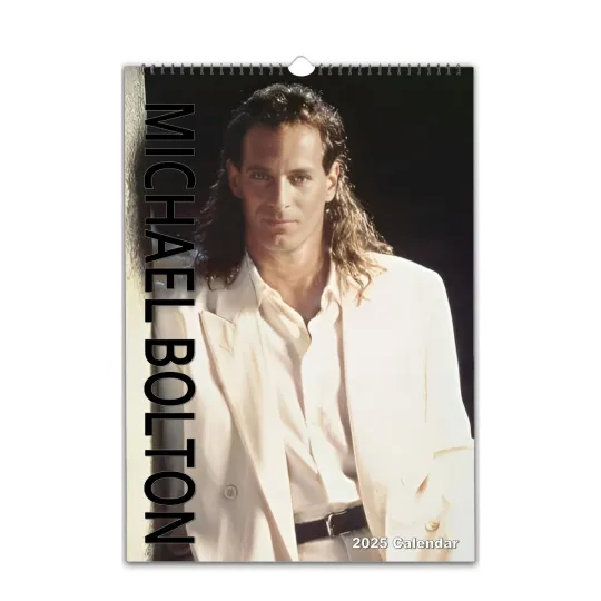 Discover MICHAEL BOLTON Full Photo calendar 2026/27  personalised Choose Start