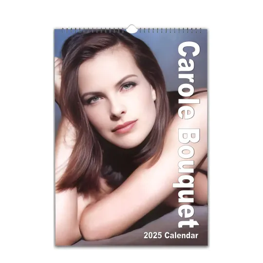 Discover Carole Bouquet Full Photo Calendar 2026/27 Vertical Wall Calendar Personalized Choose Start