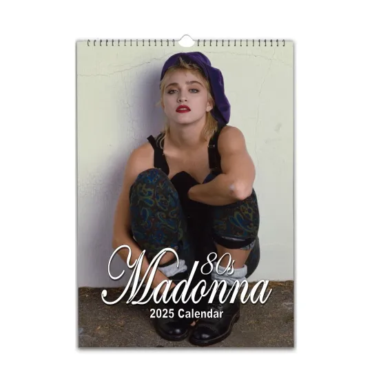 80s Madonna Vertical Wall Calendar 2026/27 - Choose Start Month