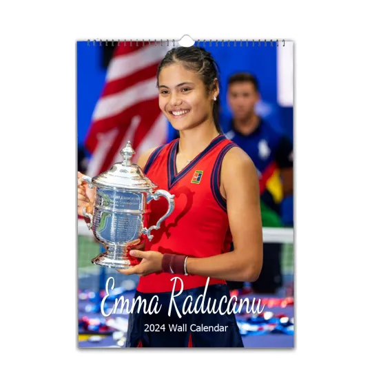 Discover Emma Raducanu Full Photo 2026/27 Vertical Wall Calendar  Choose Start