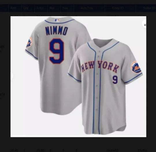 Discover player Nimmo #9 Mets baseball jersey, jersey 3D all size - gift 3d