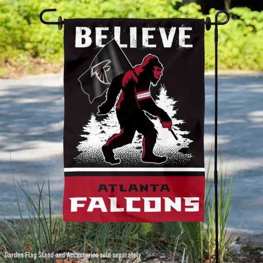 Discover Atlanta Falcons Bigfoot Sasquatch Believe Garden Yard Banner Flag