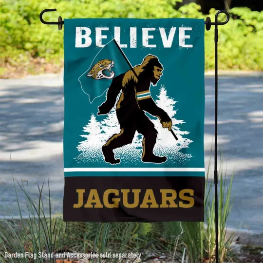 Discover Jacksonville Jaguars Bigfoot Sasquatch Believe Garden Yard Banner Flag