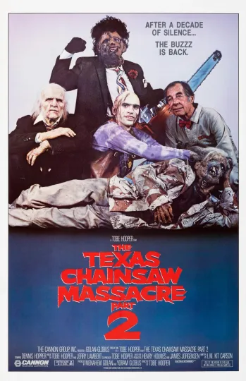 Discover AA5459 The Texas Chainsaw Massacre 2 Film 1986 Vintage Movie Poster 11x17