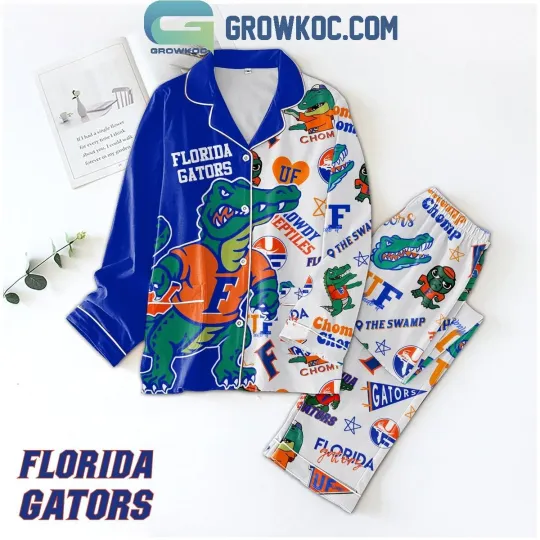 Discover Florida Gatorrss Fowdy Reptiles The Swamp Polyester Pajamas Set