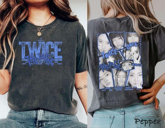 Discover Vintage Twice This Is For Shirt, World Tour in North America Shirt, Twice This Is For Shirt, Twice Shirt, Twice Music Tour Vintage Shirt