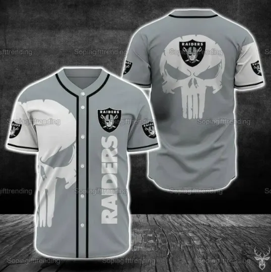 New baseball sport jersey, Raiders baseball jersey, 3d gift,2025 hot