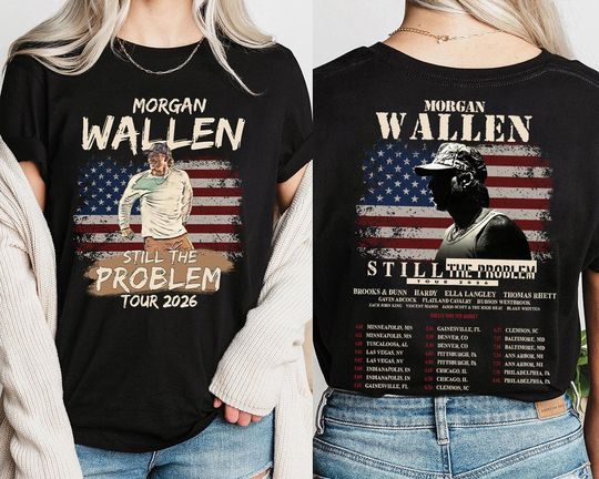 Discover Wallen Western Still The Problem Tour 2026 T-Shirt, Country Music Tee