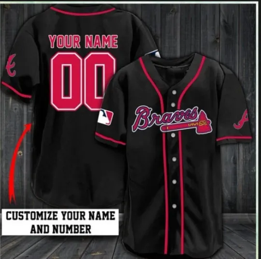 Discover Braves Custome Name Number baseball jersey, hot jersey 3d gift jersey