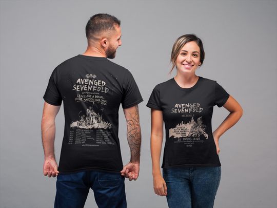 Discover Unisex Avenged Sevenfold 2026 Tour T-Shirt, Life Is But A Dream Band Tee, Heavy Metal Concert Shirt, Rock Music Graphic Tee