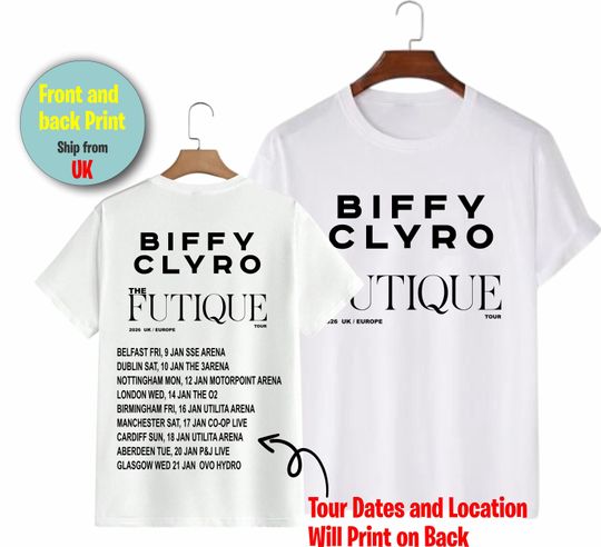 Discover Biffy Clyro T Shirt, The Futique Tour, Biffy Clyro Concert Tee, Pop Fans, Biffy Clyro Hoodie Unisex Top Gift Top Biffy Clyro Concert Jumper