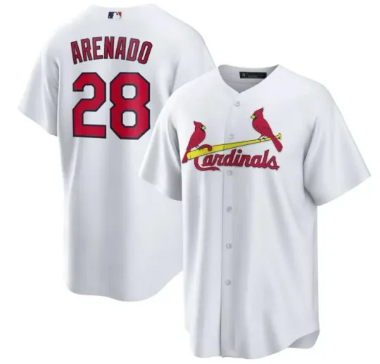 Discover cute, Arenado 28 hot White Cardinals baseball jersey, hot jersey 3d gift jersey