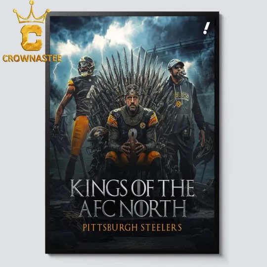 Discover NEW P!ttsbvrgh Team St33lers 2025 AFC North Division Champions Poster