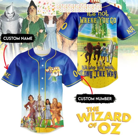 The Wizard of Oz Personalized Baseball Jersey