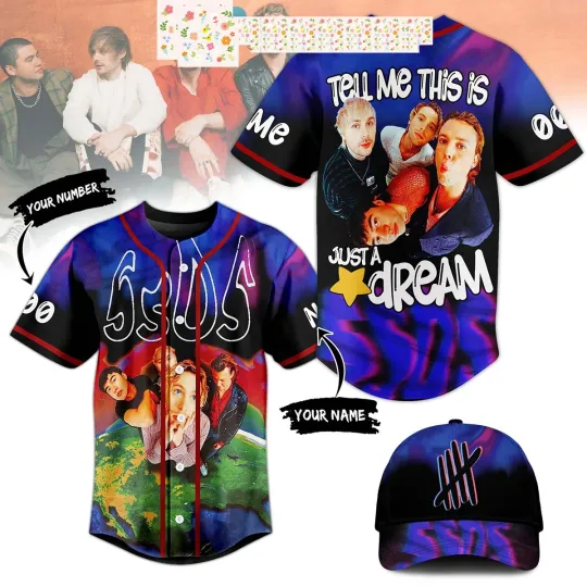 Discover 5Sos Tell Me This Is Just A Dream Personalized Baseball Jersey