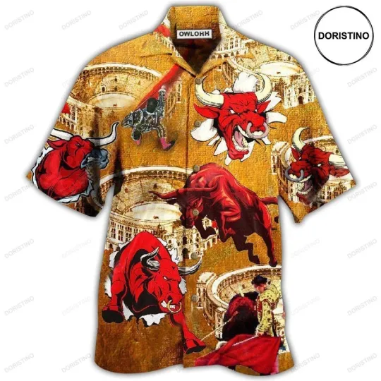 Discover Bull Animals Do Not Win Bull Fight Awesome Hawaiian Shirt