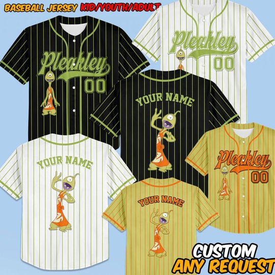 Discover Personalized Lilo And Stitch Pleakley Baseball Jersey, Pleakley Experiment Series Jersey