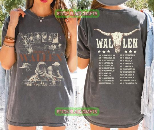 Discover Wallen Western 2 side Tshirt, Still The Problem Tour 2026 Shirt, Fan Gift Idea, Merch 2026, Comfort Colors Country Music Tee