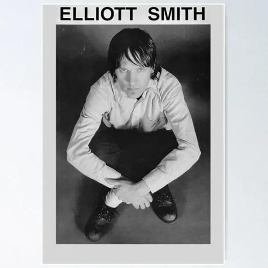 Discover Elliott Smith Poster, Remastered Album Art, Indie Folk Music Print