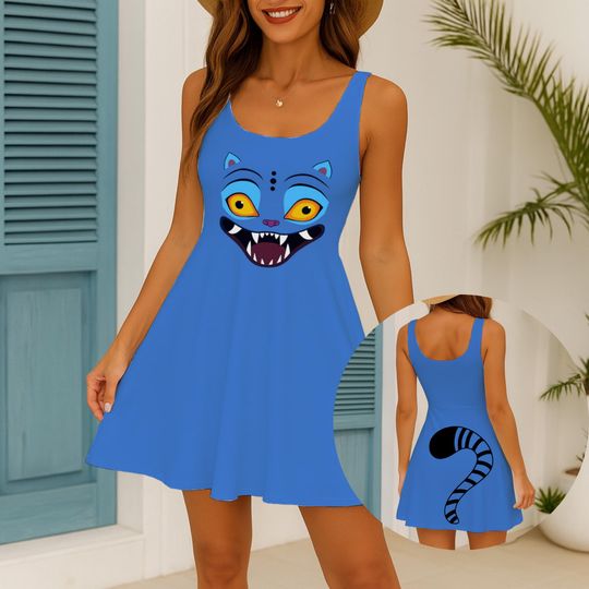 Derpy Tiger Women Cosplay Dress, Kpop Demon Hunter Skater Dress, Halloween Costume Outfit, Anime Movie, Gift For Kpop Lovers