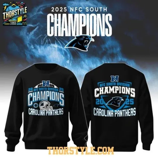 Discover HOT!!!! Panthers  Division South Champions 2025 Sweatshirt 2D