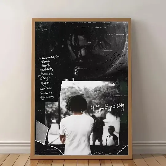 Discover J. Cole 4 Your Eyez Only Album Poster - Minimalist Vertical Wall Decor