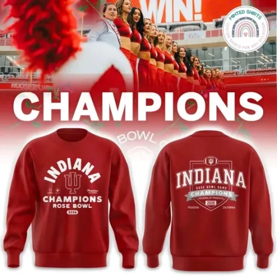 Discover NEW!!Hoosiers Bison Rose Champions 2026 Edition For Fan Sweatshirt 2D