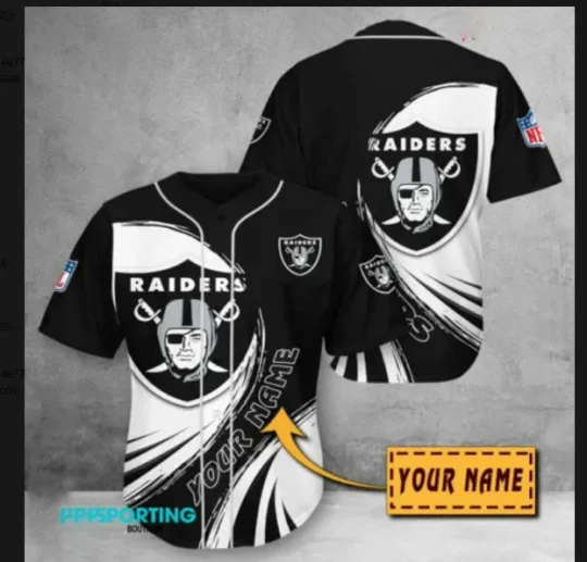 Discover Raiders Personalized baseball jersey, jersey baseball jersey, 3d gift,2025 hot