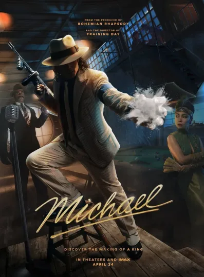 Discover Michael Jackson Michael Biopic 2026 Smooth Criminal Movie Poster Print