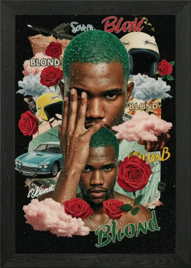 Discover Frank Ocean Blond Album Cover Art Framed Wall Art Poster Canvas Print Picture