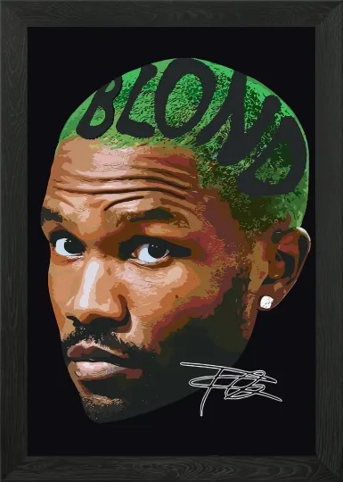 Discover Frank Ocean Blond Album Art Framed Wall Art Poster Canvas Print Picture