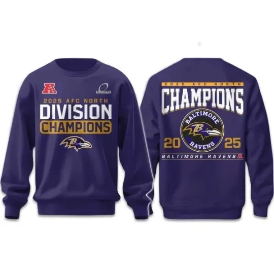 Discover Ravens Champions 2025 2026 Sweatshirt 2D