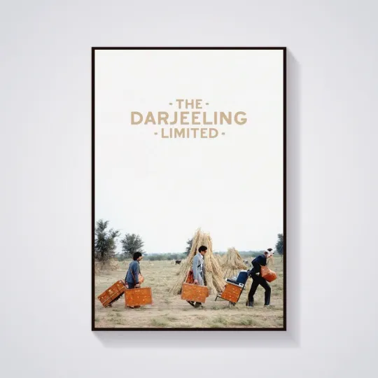 The Darjeeling Limited Poster Wes Anderson Film Art Print Wall Decor - Premium Matte Vertical Poster