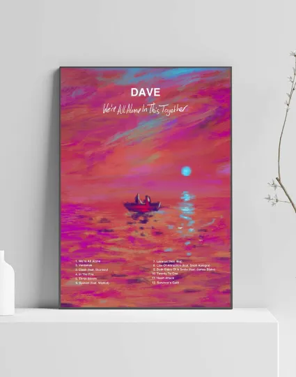 Discover Dave We're All Alone in This Together Premium Vertical Music Poster