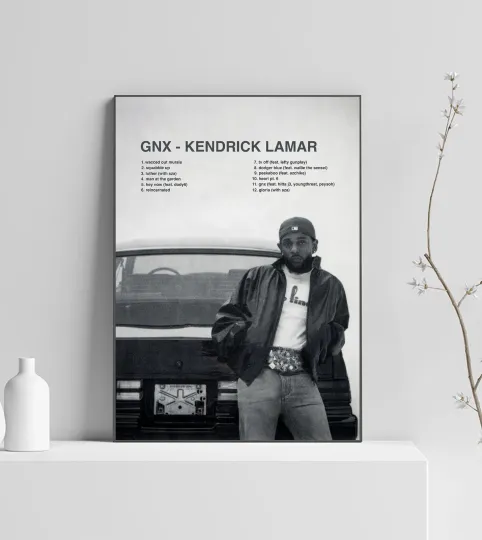 Discover Kendrick Lamar GNX Album Premium Matte Vertical Poster Artwork Tracklist