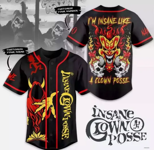 Discover Insane Clown Posse Baseball Jersey