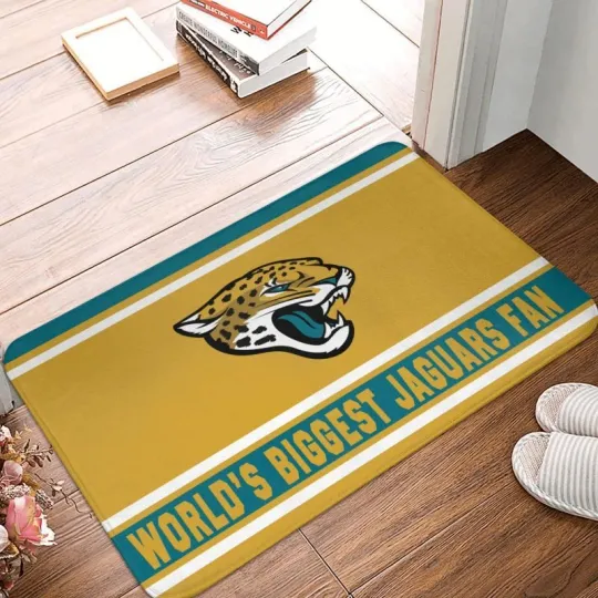 Discover World's Jacksonville Jaguars  Fan Carpet 16x24in Floor Mat Home Decorative