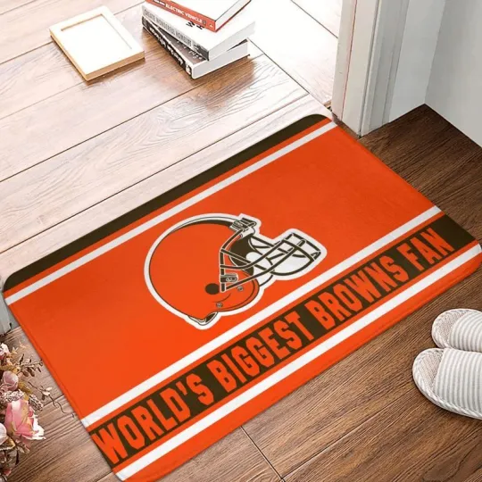 World's Cleveland Browns  Fan Floor Mat Decorative