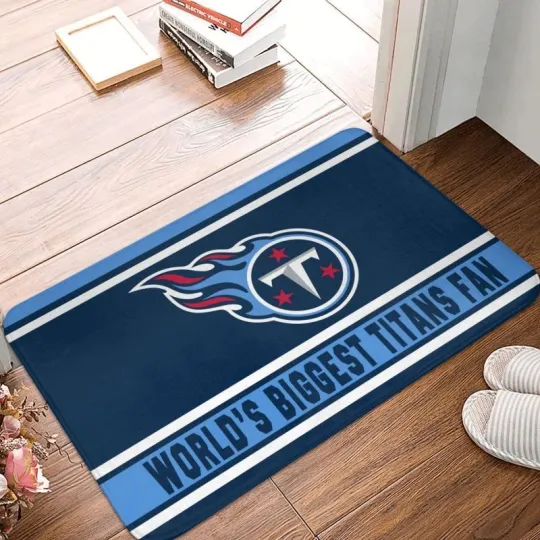 Discover World's Tennessee Titans  Fan Carpet 16x24in Floor Mat Home Decorative