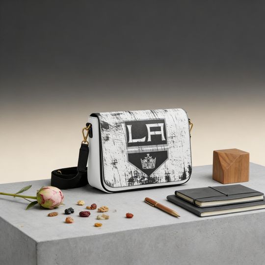 Personalized Kings Crossbody Bag, Los Angeles Kings NHL Fan Messenger Bag