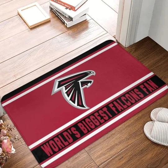 Discover World's Biggest Atlanta Falcons Fan Carpet 16x24in Floor Mat Home Decorative
