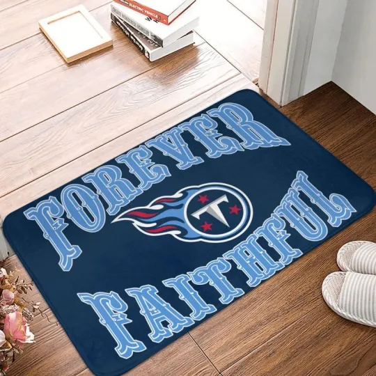 Discover Forever Faithful Tennessee Titans Floor Mat Decorative